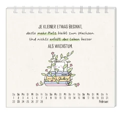New Mini-Tischkalender 2025, Man Muss Mit Allem Rechnen Kalender & Planer|Weihnachtsgeschenke