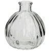 Sale Mini-Vase Rillen, Rund, 9 Cm Tischdeko Hochzeit|Vasen & Kunstblumen