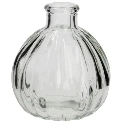 Sale Mini-Vase Rillen, Rund, 9 Cm Tischdeko Hochzeit|Vasen & Kunstblumen