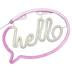 Neon-Leuchtobjekt Hello Lichterwelt