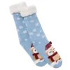 Outlet Norweger Socken Xmas, Eule/hellblau, Größe 35-42 Geschenkideen|Fashion