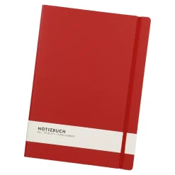 Sale Notizbuch A4, Uni, Rot Kalender & Planer