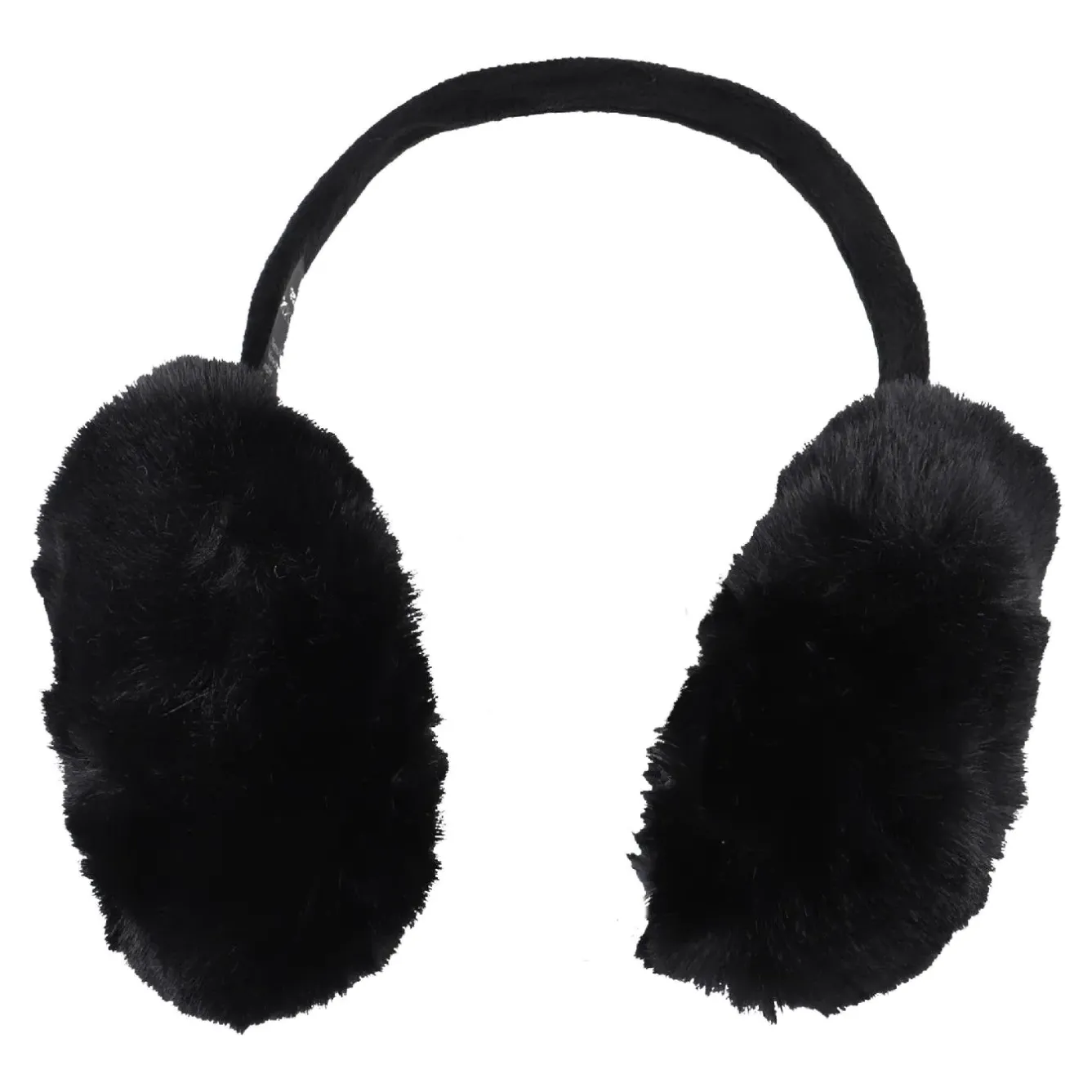 Sale Ohrenwärmer Fluffy XXL, Schwarz Fashion