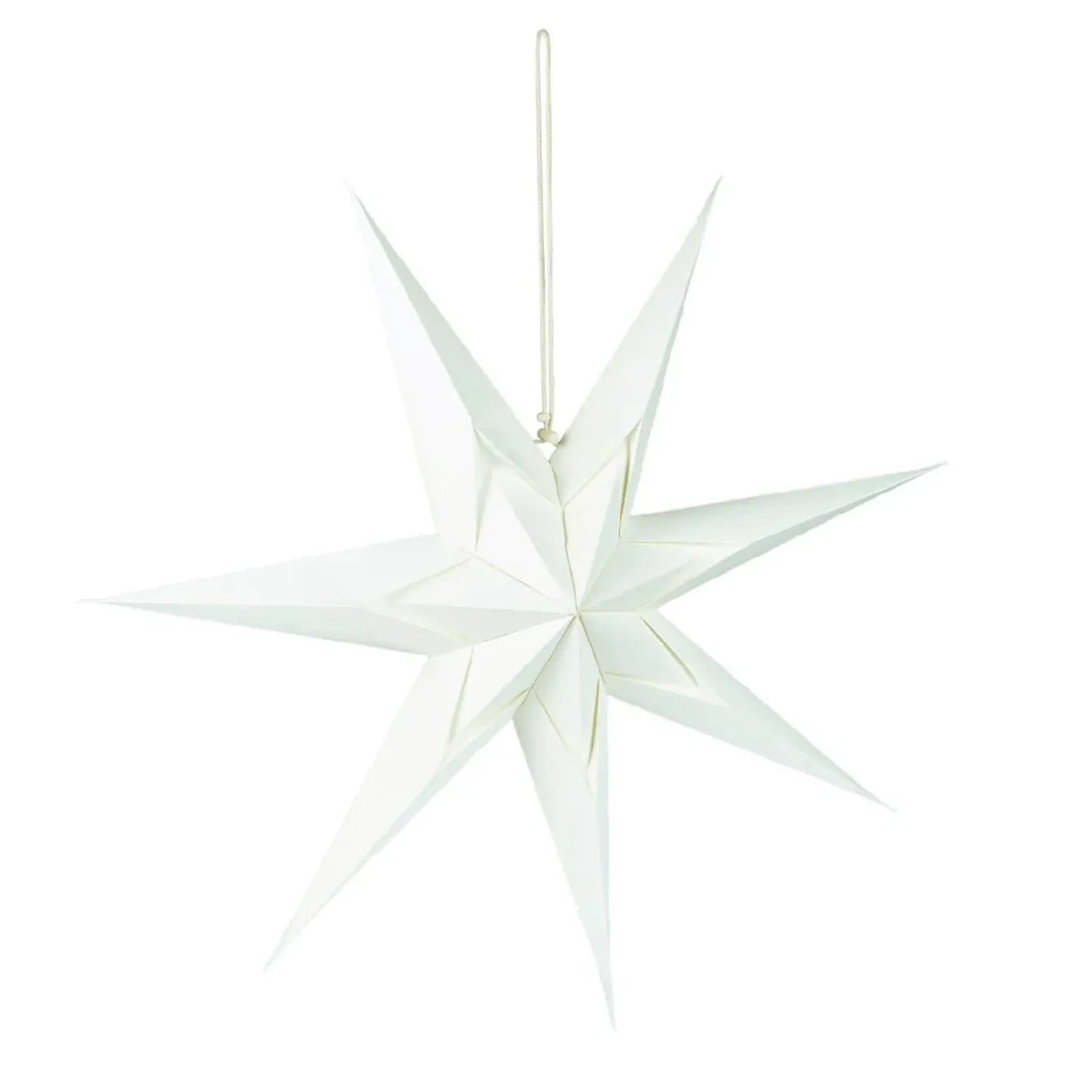 Best Papierstern, 60 Cm, Blumen-Stanzung, Weiß Weihnachtsdeko