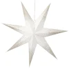 Papierstern, 60 Cm, Konfetti/weiß-champagner Weihnachtsdeko