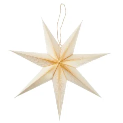Outlet Papierstern, 60 Cm, Verlauf/weiß-gold Weihnachtsdeko
