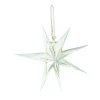 Outlet Papierstern , 3D, Weiß/silber, 18 Cm Weihnachtsdeko