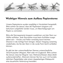 New Papierstern Punkte, Weiß/gold, Streifen, 18 Cm Weihnachtsdeko|Weihnachten