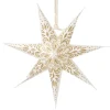 Clearance Papierstern, Weiß/gold, Ornament, 18 Cm Weihnachtsdeko