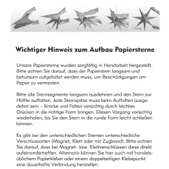 Best Papierstern, Weiß/silber, Ornament, 18 Cm Weihnachtsdeko|Weihnachten