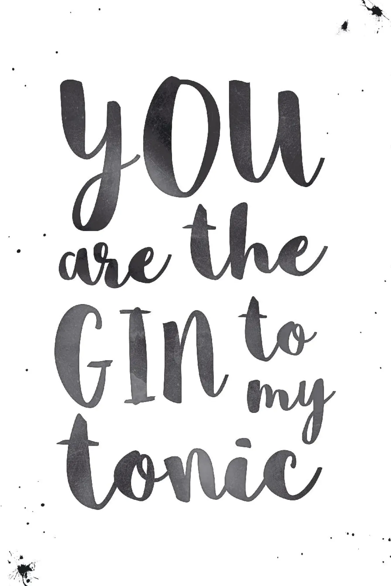 Poster Gin To Tonic, Nr. 110 Poster