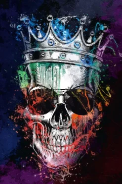 Best Poster Skull Crown, Nr. 99 Poster|Weihnachtsgeschenke