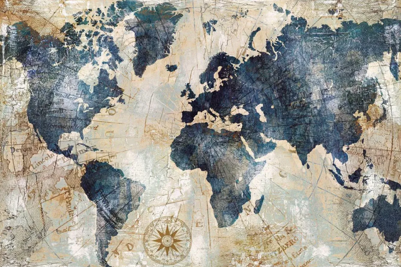 Online Poster Vintage Worldmap, Nr. 18 Poster
