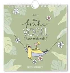 Outlet Postkarten Kalender, 2025, Der Frühe Vogel Kalender & Planer|Weihnachtsgeschenke