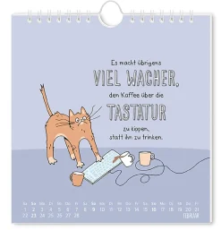 Outlet Postkarten Kalender, 2025, Der Frühe Vogel Kalender & Planer|Weihnachtsgeschenke