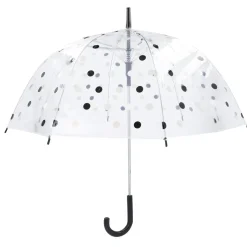 Online Regenschirm Transparent, Dots, Schwarz, 82 Cm Standesamt- Und Traudeko|Hochzeitsdeko
