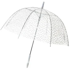 Online Regenschirm Transparent, Tropfen, Weiß, 82 Cm Reisen|Weihnachtsgeschenke