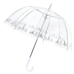 Regenschirm Transparent/Xmas, Baum, 82 Cm Standesamt- Und Traudeko|Hochzeitsdeko
