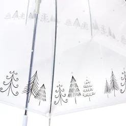 Regenschirm Transparent/Xmas, Baum, 82 Cm Standesamt- Und Traudeko|Hochzeitsdeko
