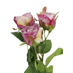 Outlet Rose Alina, 3 Blüten/lila, 38 Cm Vasen & Kunstblumen