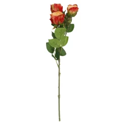 Outlet Rose Alina, 3 Blüten/orange, 38 Cm Vasen & Kunstblumen