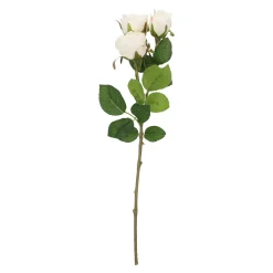 Clearance Rose Alina, 3 Blüten/weiß, 38 Cm Raumdeko Hochzeit|Hochzeitsdeko