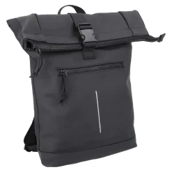Online Rucksack Rolltop Mit Reflektor, Schwarz, 16 Liter Geschenkideen|Reisen