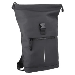 Online Rucksack Rolltop Mit Reflektor, Schwarz, 16 Liter Geschenkideen|Reisen