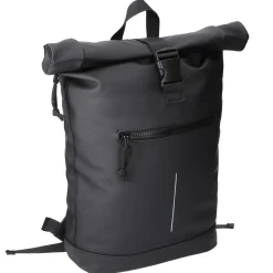 Online Rucksack Rolltop Mit Reflektor, Schwarz, 16 Liter Geschenkideen|Reisen