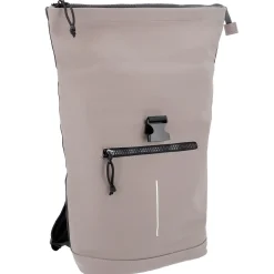 Outlet Rucksack Rolltop Mit Reflektor, Taupe, 16 Liter Geschenkideen|Rucksäcke