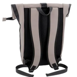 Outlet Rucksack Rolltop Mit Reflektor, Taupe, 16 Liter Geschenkideen|Rucksäcke