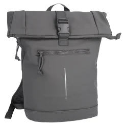 Best Rucksack Rolltop Mit Reflektor, Dunkelgrau, 16 Liter Geschenkideen|Reisen