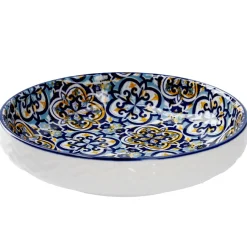 Online Schale China, Flach, Blau/gelb, 15 Cm Küche