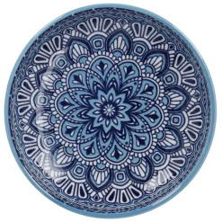 Outlet Schale China, Flach, Blau/hellblau, 15 Cm Küche