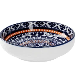 Best Schale China, Flach, Blau/orange, 9 Cm Küche