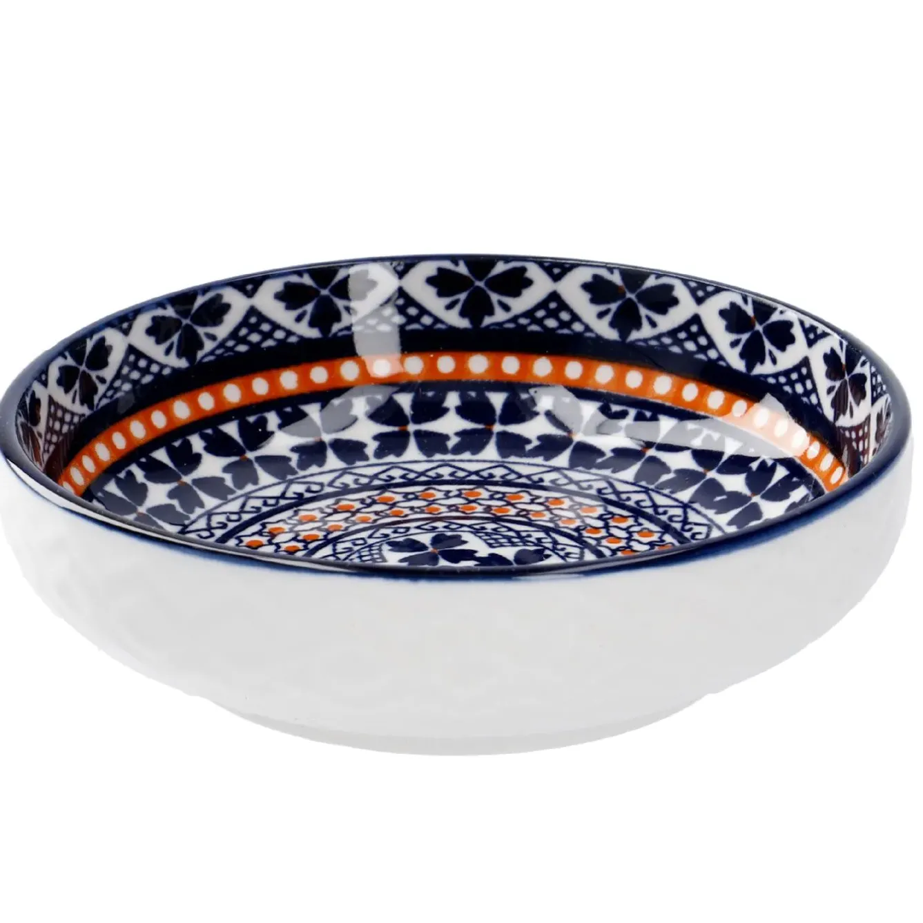 Best Schale China, Flach, Blau/orange, 9 Cm Küche