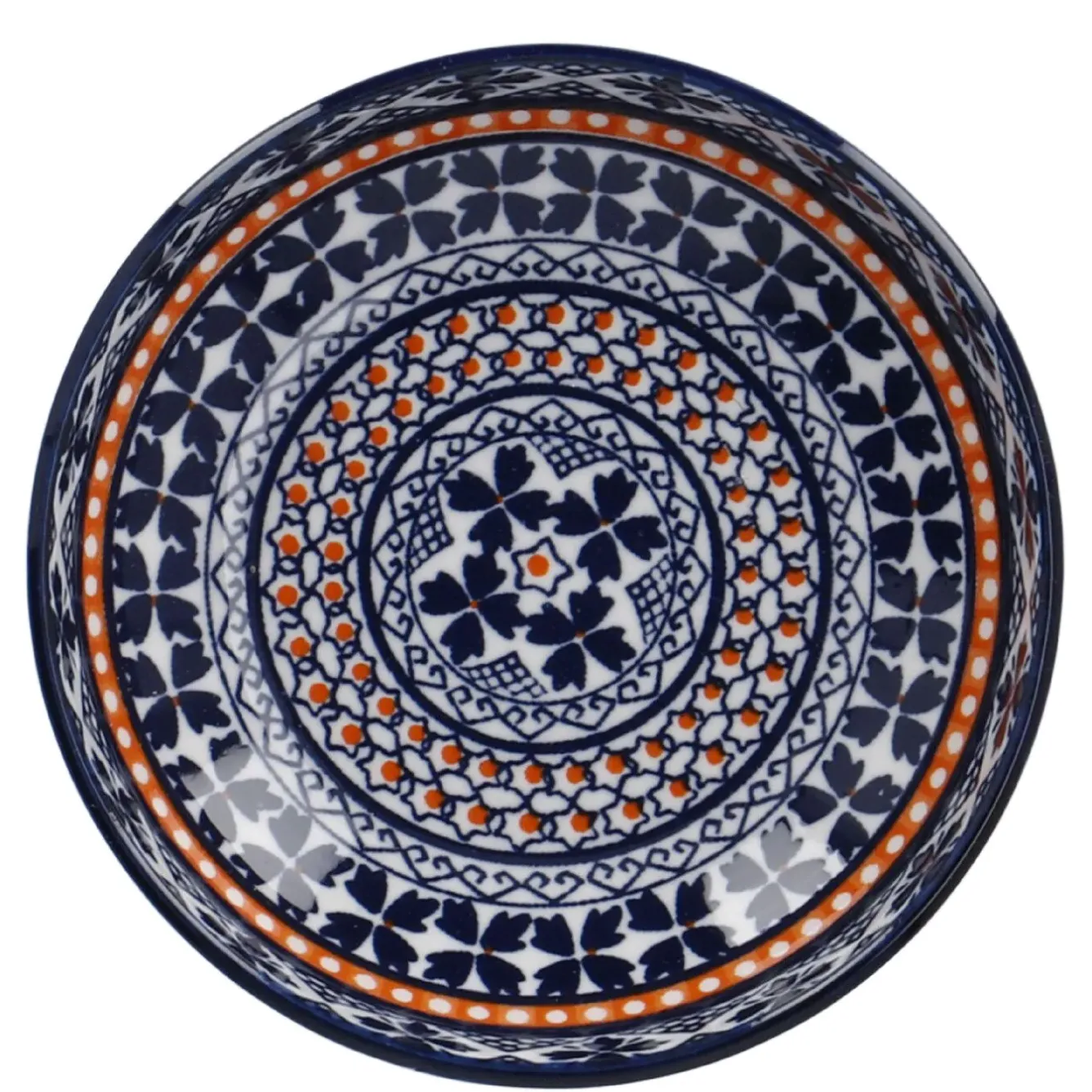 Best Schale China, Flach, Blau/orange, 9 Cm Küche