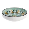 Schale China, Flach, Grün/braun, 9 Cm Küche