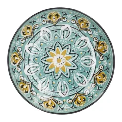 Clearance Schale China, Flach, Grün/braun, 12 Cm Küche