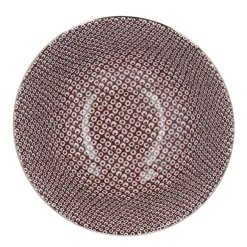 Clearance Schale China, Tief, Bordeaux/weiß, Goldrand, Perlen Küche