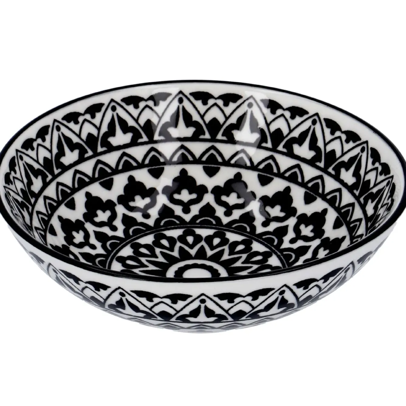 Hot Schale China, Tief, Orient, Schw/wss, 13 Cm Küche
