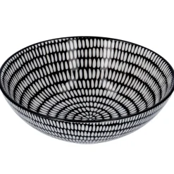 Discount Schale China, Tief, Stäbchen/Kreis, Schw/wss, 13 Cm Jga|Küche