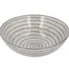 Hot Schale China, Tief, Stäbchen/Kreis, Dunkelgrau/wss, 13 Cm Küche