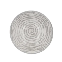 Hot Schale China, Tief, Stäbchen/Kreis, Dunkelgrau/wss, 13 Cm Küche