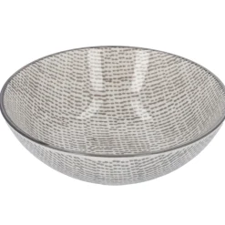 Online Schale China, Tief, Striche, Dunkelgrau/wss, 13 Cm Küche