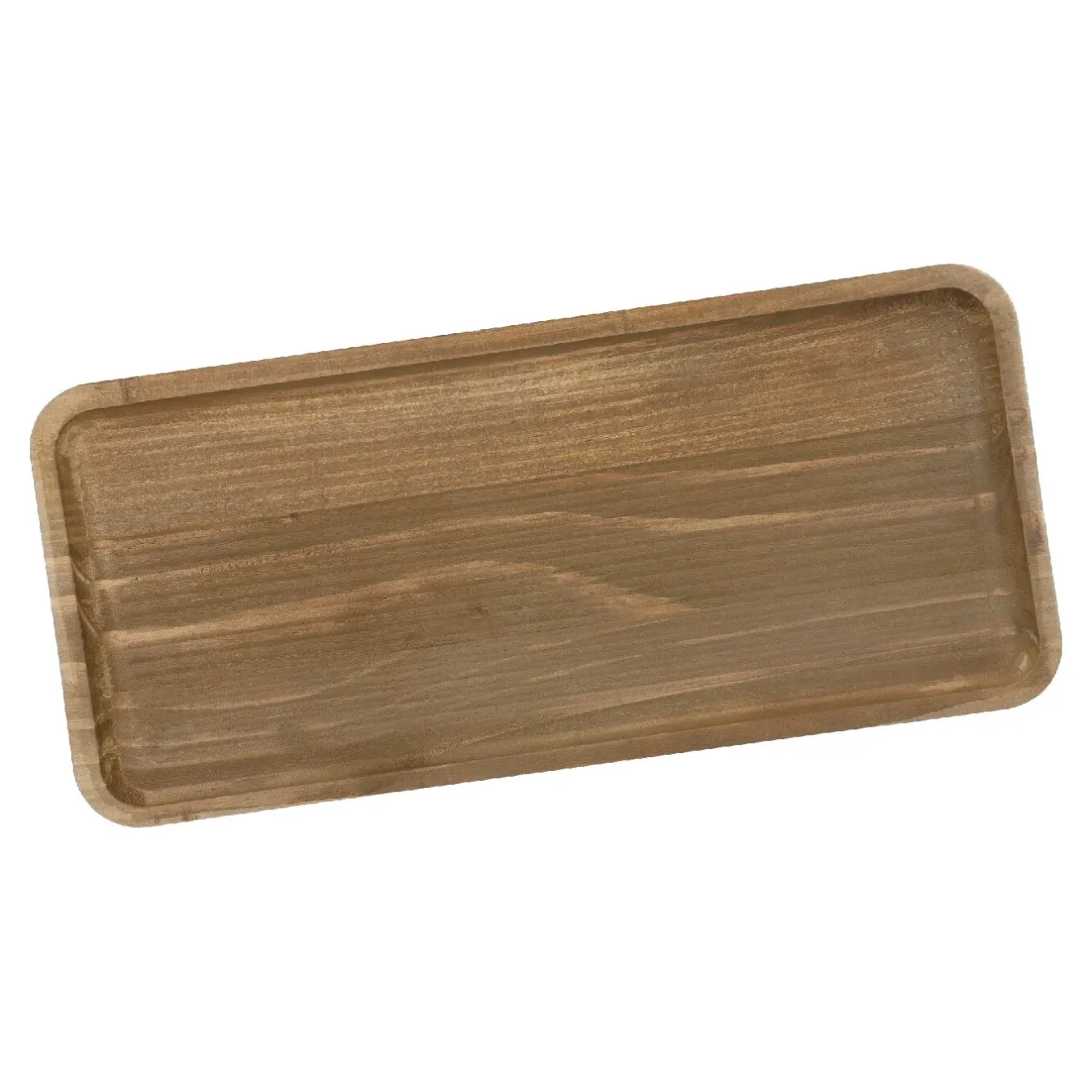 New Schale Eck, Natur, 40 X 18 Cm Schalen & Tabletts