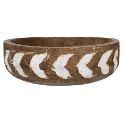 Online Schale Mango, Braun/weiß, 20 X 7 Cm Schalen & Tabletts|Küche