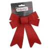 Best Schleife Glitter/Streifen, Rot, 20 Cm Geschenkverpackungen|Weihnachten