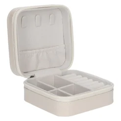Best Schmuckbox, Creme, 9 X 9 Cm Shop The Geschenk|Geschenkideen