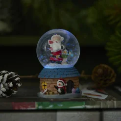 Clearance Schneekugel Haus, Blau, 4.5 X 7 Cm Deko-Objekte|Weihnachtsdeko